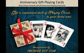 Custom anniversary playing cards