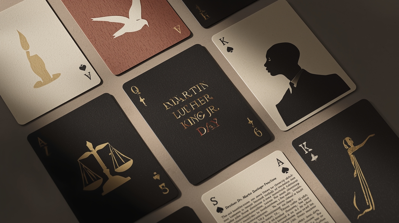 MLK Day Commemorative Playing Card Design Concept