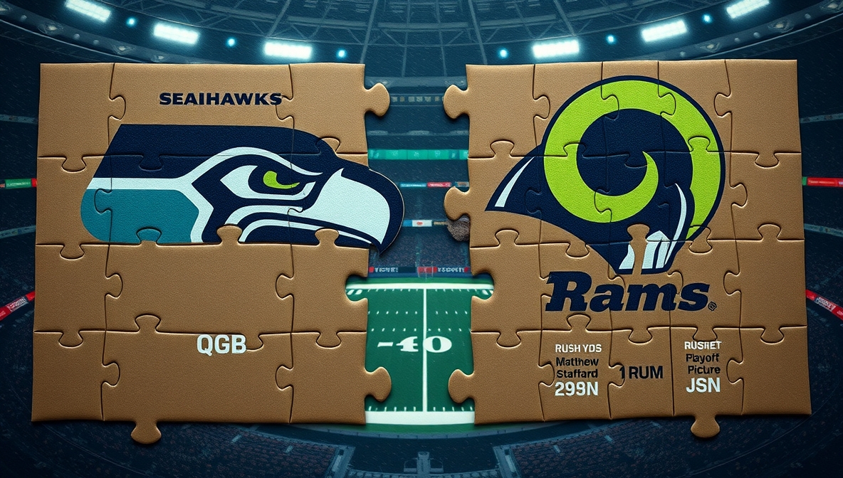 Seahawks vs Rams NFL Jigsaw Concept