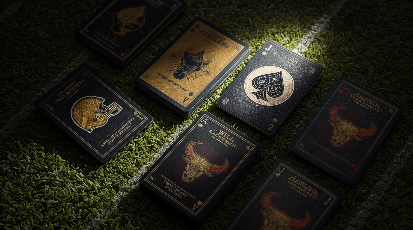 Steelers vs Texans Conceptual Playing Cards